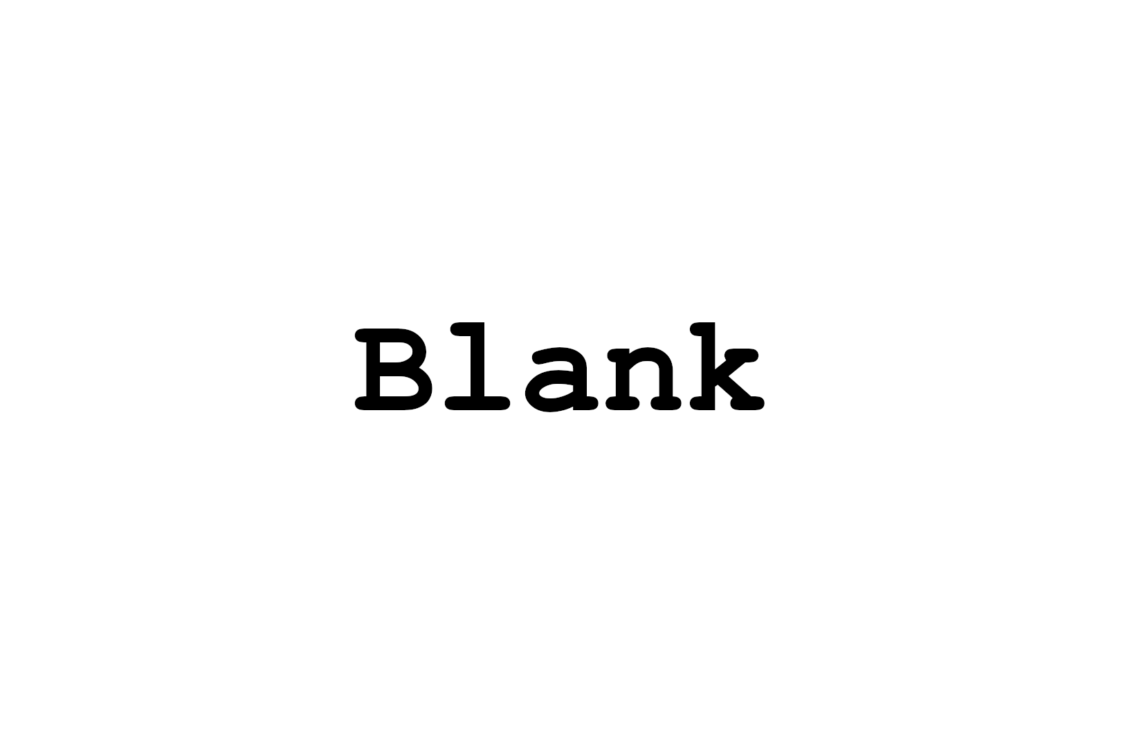 A Blank Image